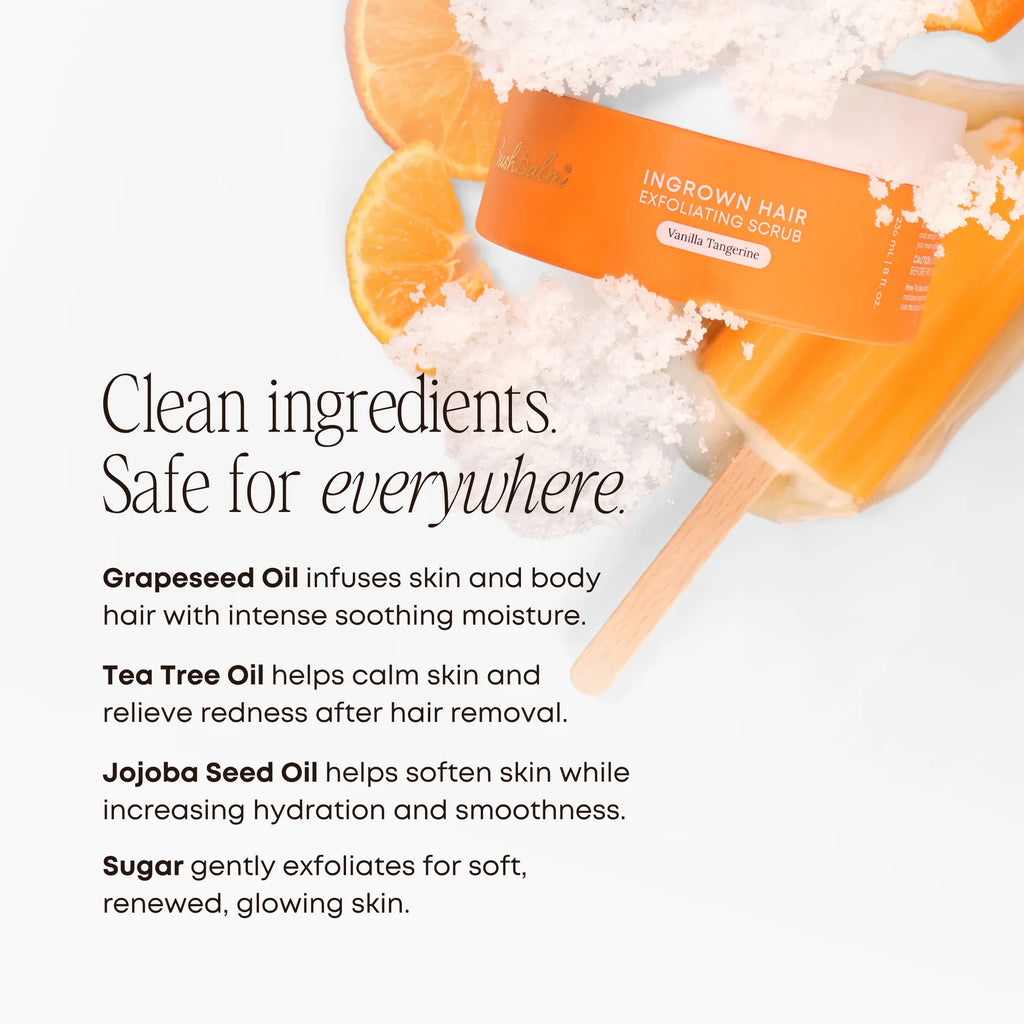 Vanilla Tangerine Ingrown Hair Exfoliating Scrub (Formerly Sweet Escape)